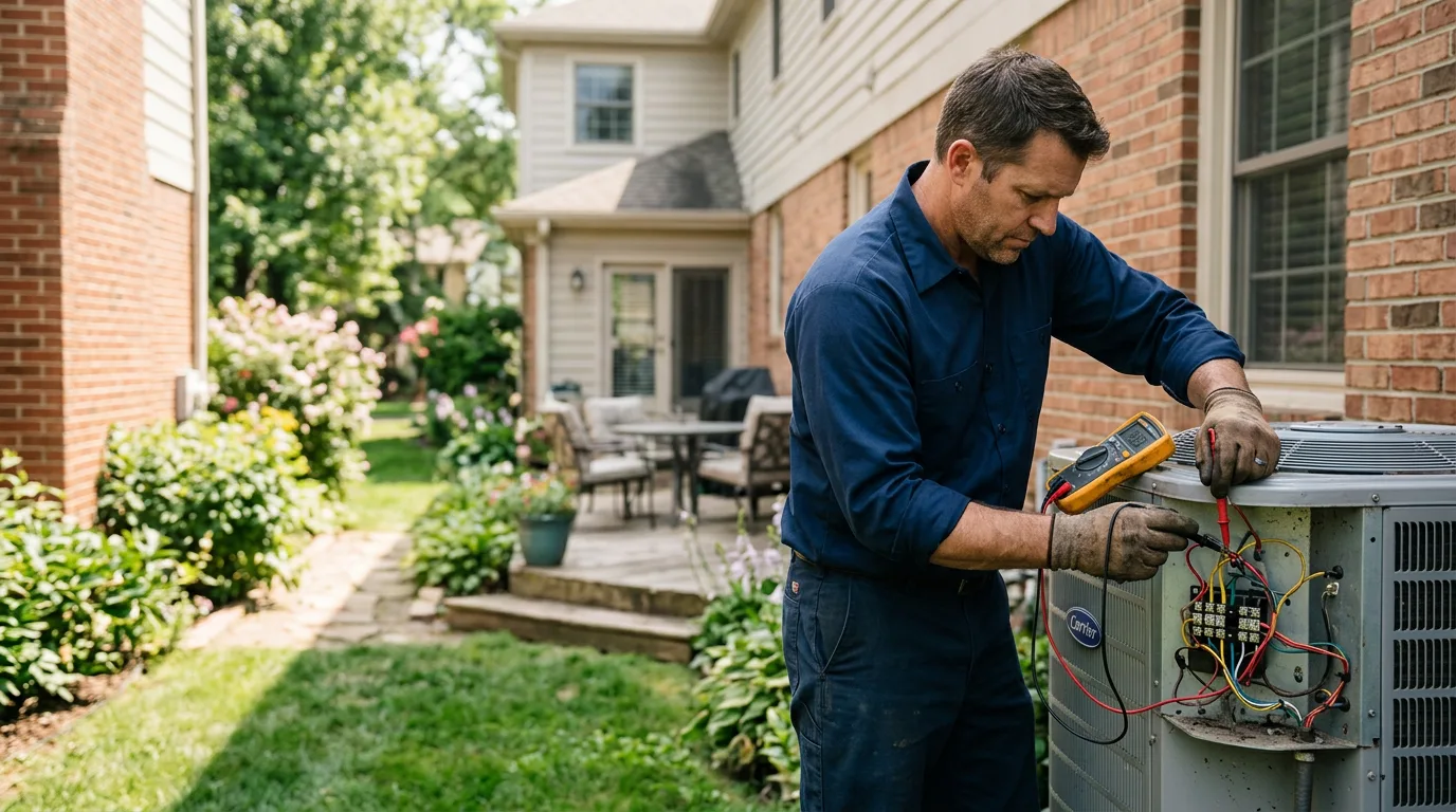 HVAC technician working near Pine Beach, NJ